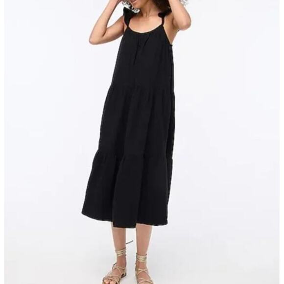 J.CREW Dresses & Skirts - J CREW Ruffle-Strap Gauze Maxi Dress, Sun dress, Tiered Maxi Dress Beach Dress
